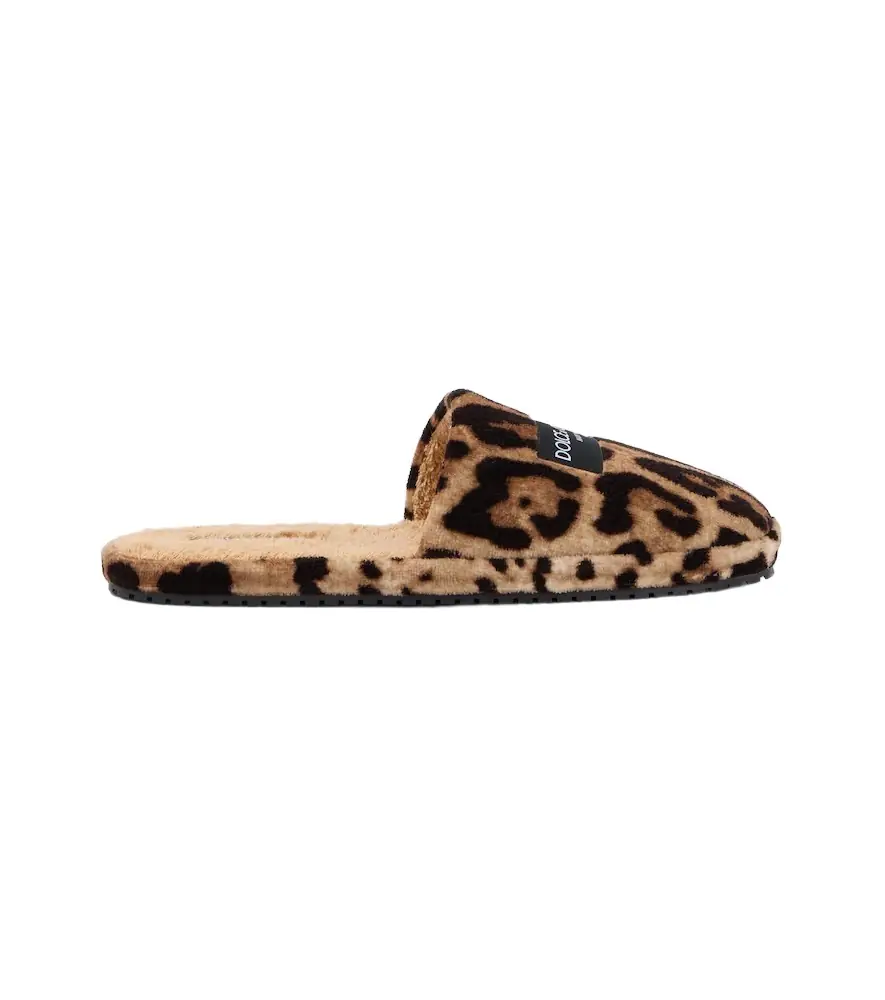 Dolce & Gabbana Leopard-print slippers