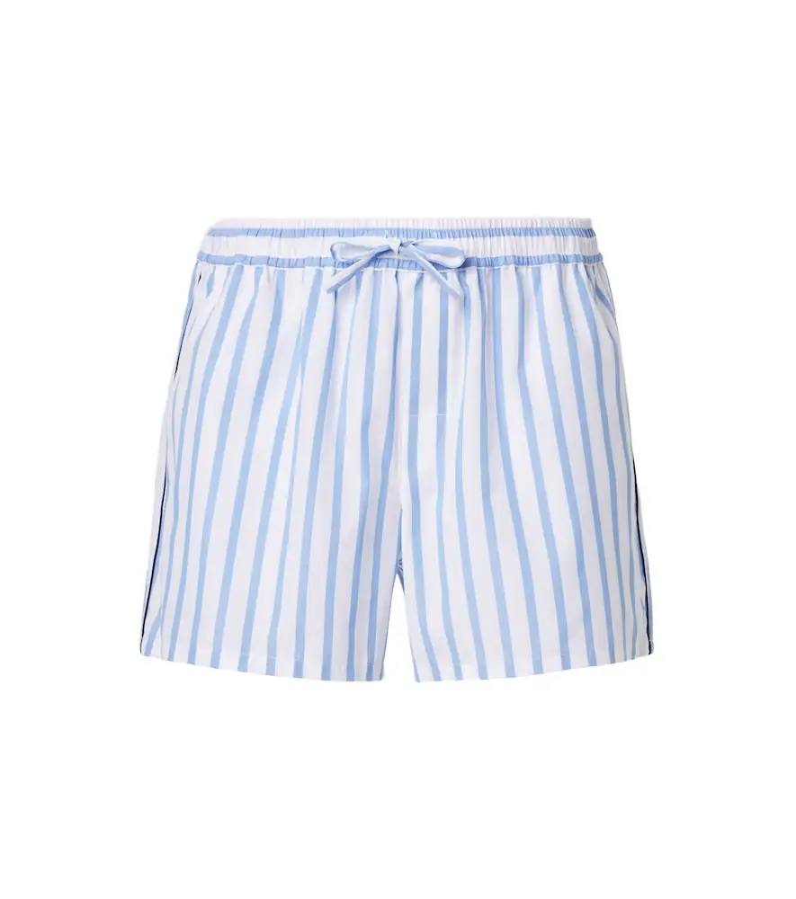 Dolce & Gabbana Striped cotton and silk poplin shorts