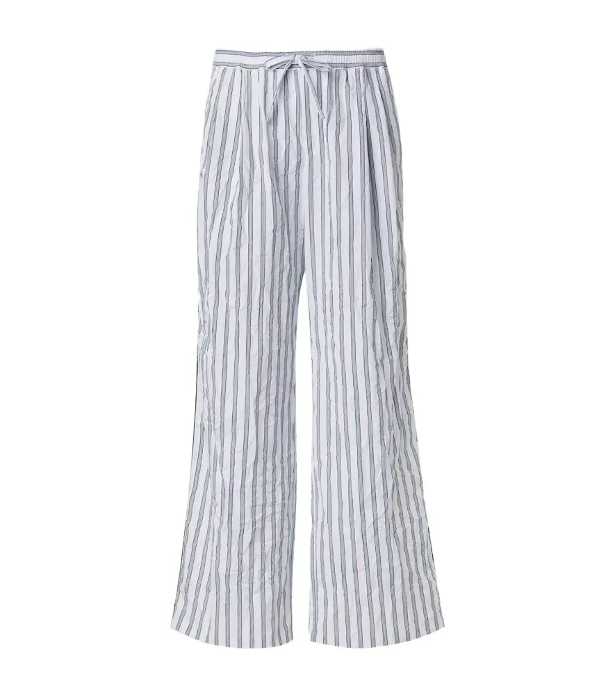 Dolce & Gabbana Striped poplin wide-leg pants