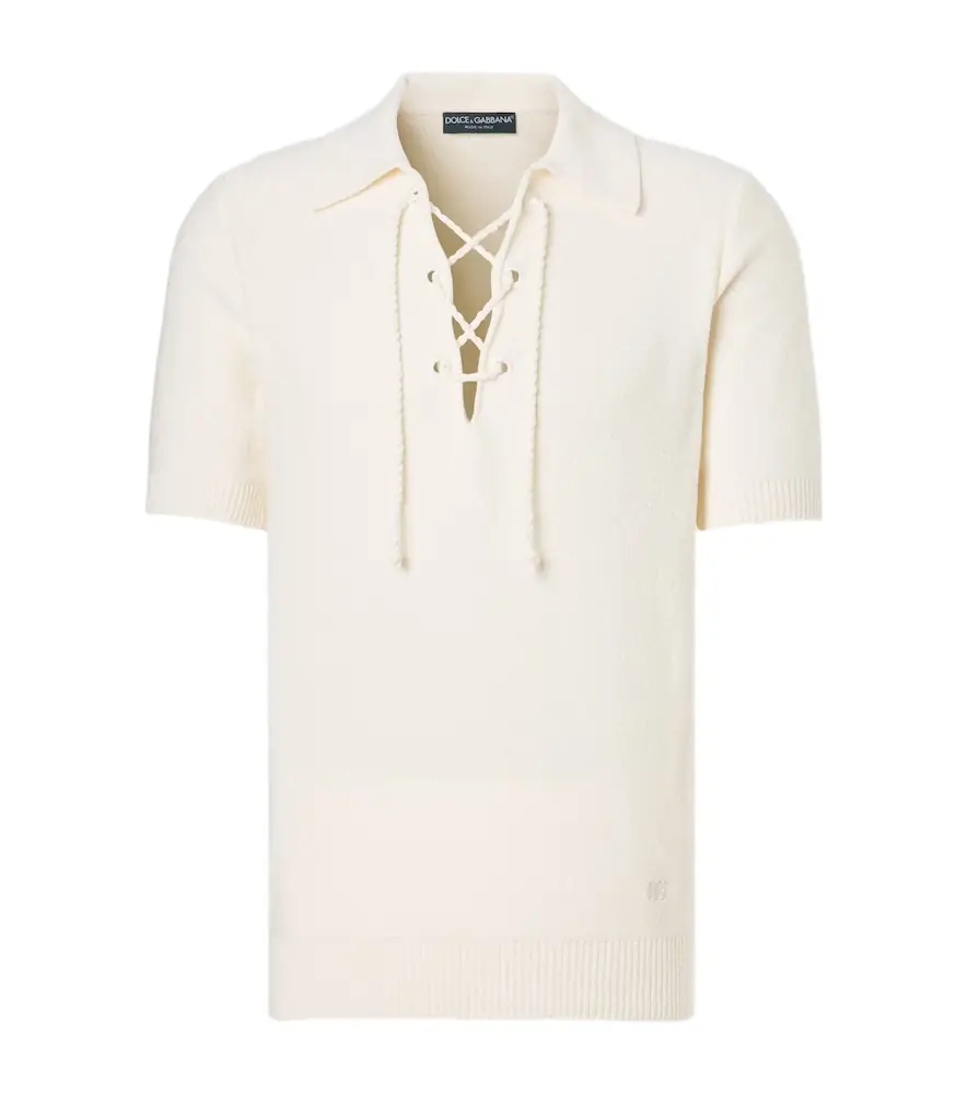 Dolce & Gabbana Cotton-blend polo shirt