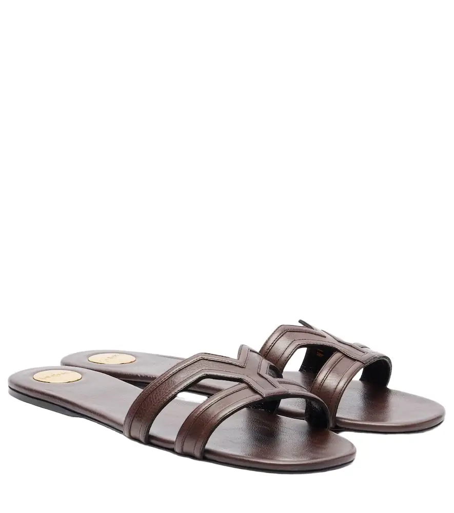 Saint Laurent Mabrouka leather sandals