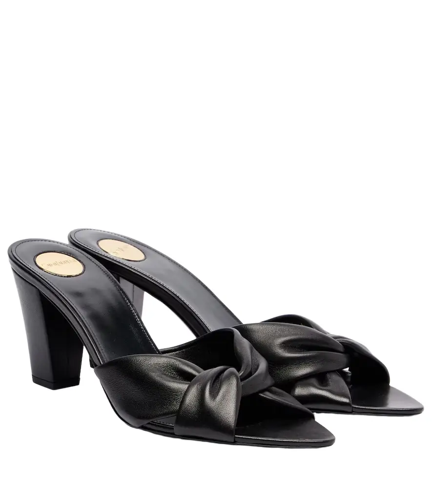 Saint Laurent Franciane 25 leather mules