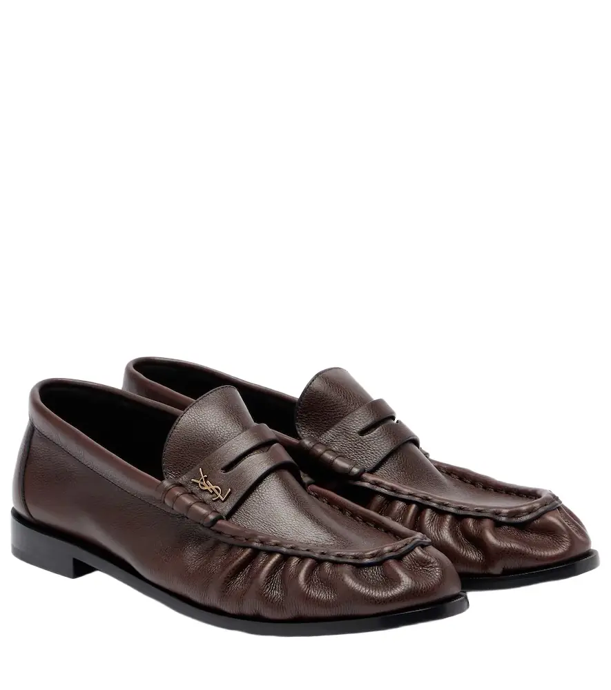 Saint Laurent Le Loafer leather penny loafers