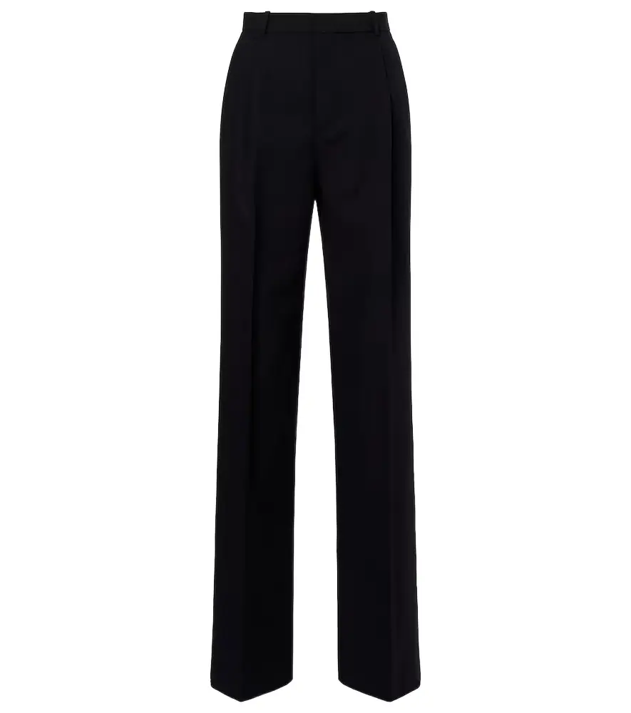 Saint Laurent Mid-rise wool straight pants