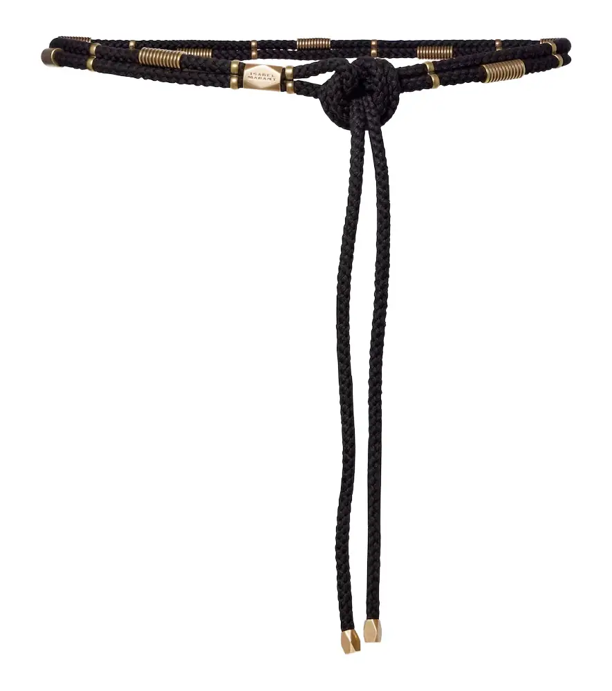 Isabel Marant Sayka embellished braided belt