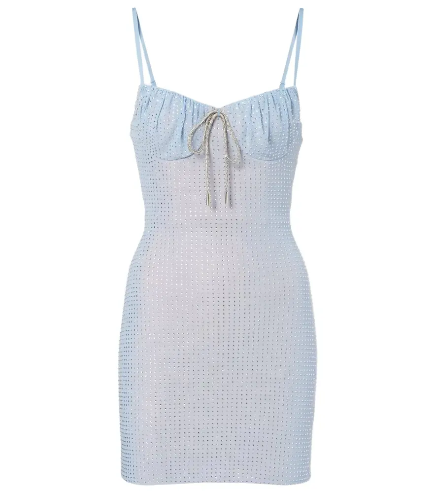 Area Crystal-embellished minidress