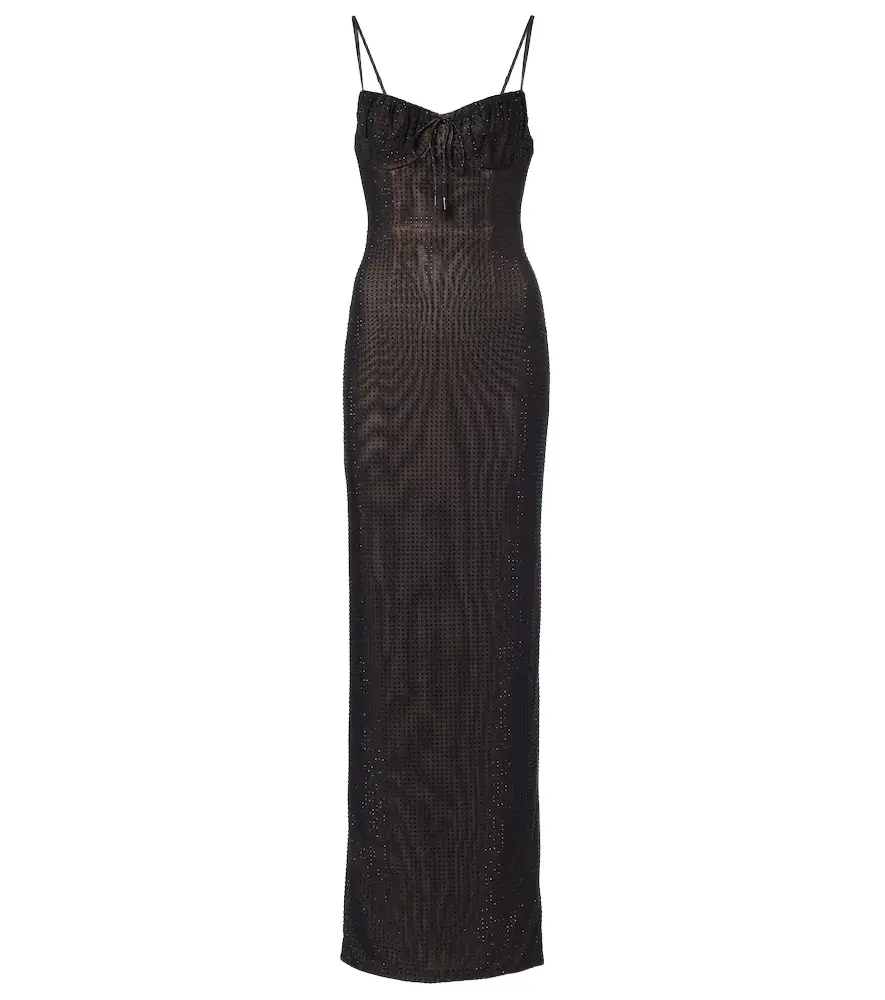 Area Crystal-embellished gown