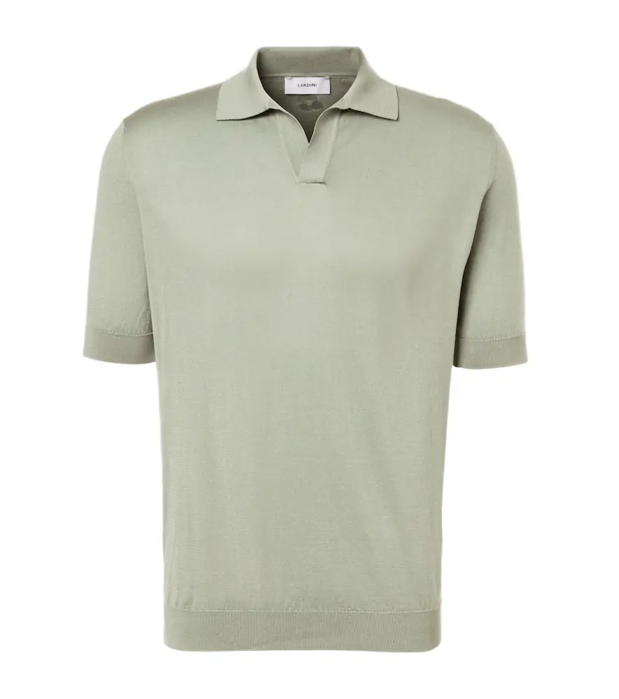 Lardini Cotton piqué polo shirt