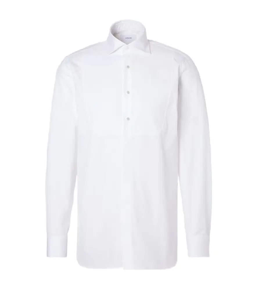 Lardini Cotton poplin tuxedo shirt