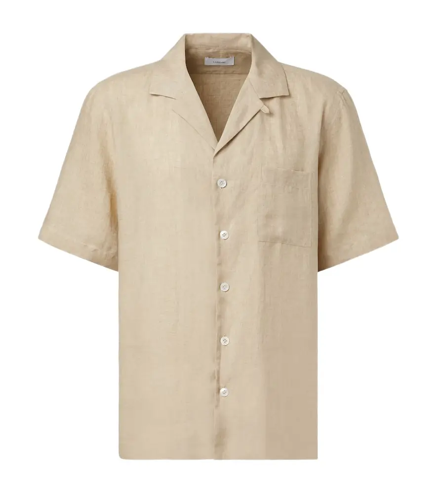 Lardini Linen bowling shirt