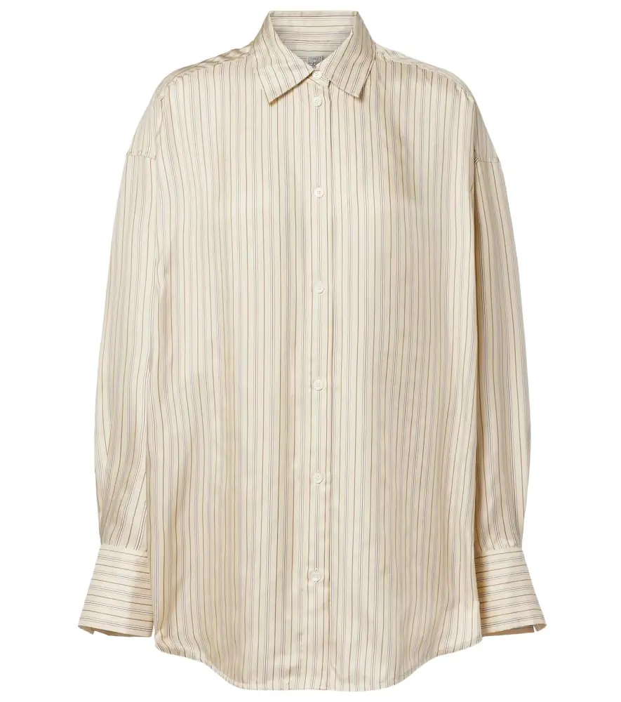 Toteme Striped silk shirt