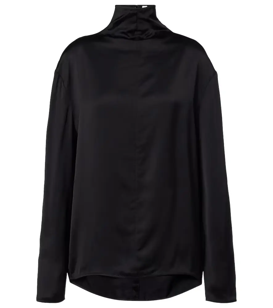 Toteme Turtleneck satin top