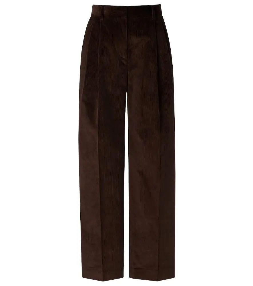 Toteme Cotton corduroy wide-leg pants