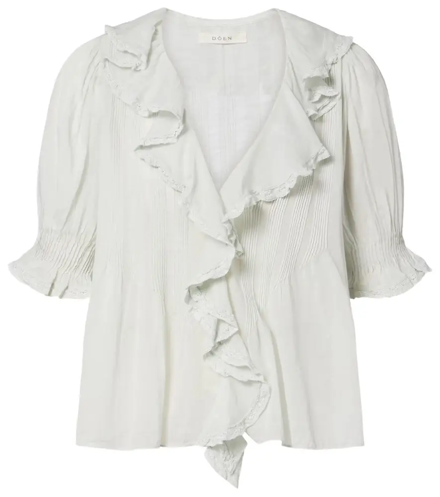 Doen Dôen Embroidered cotton shirt