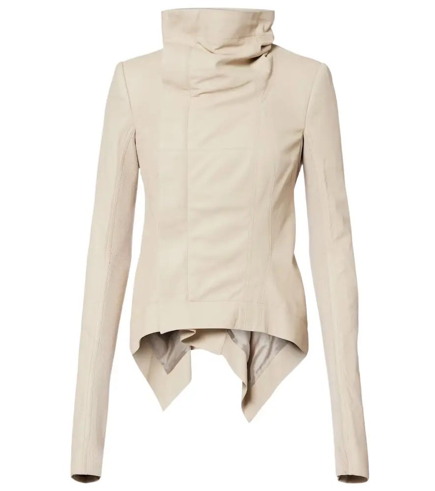 Rick Owens Naska leather biker jacket