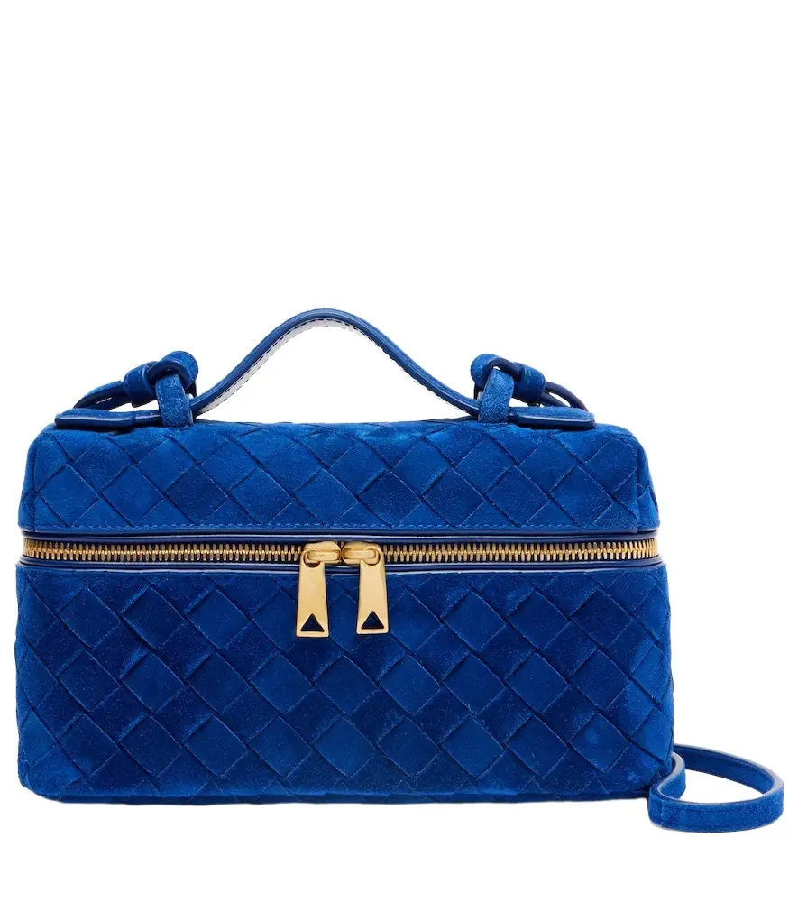 Bottega Veneta Bang Bang Intrecciato suede vanity bag