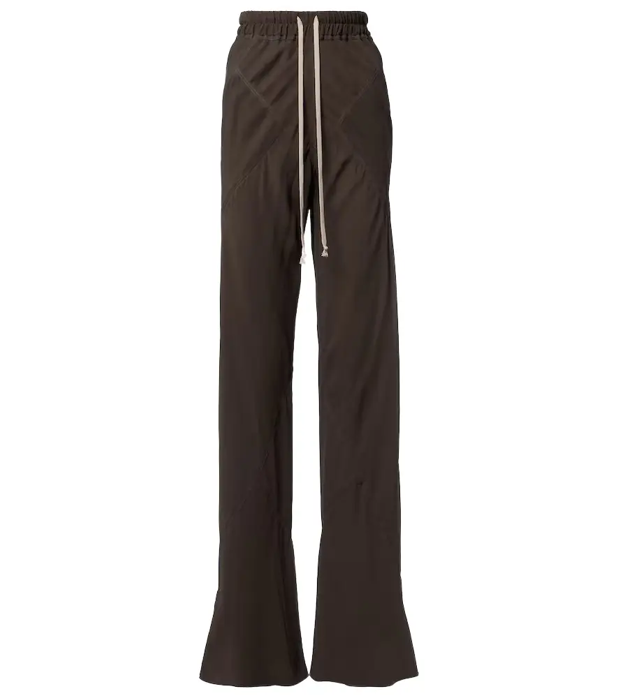 Rick Owens Silk charmeuse wide-leg pants