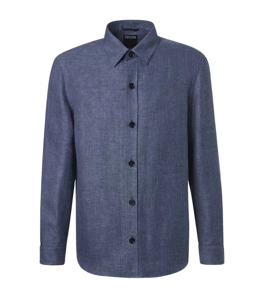 Zegna Cashmere, linen and silk overshirt