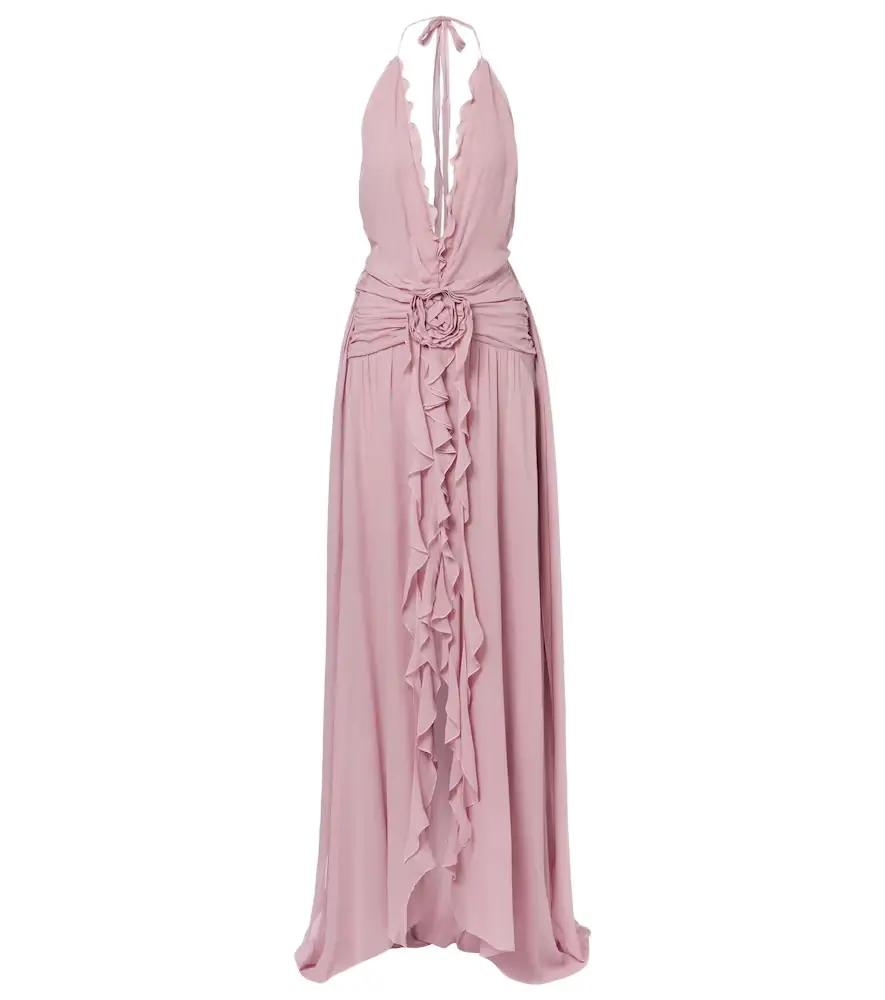 Blumarine Ruffled georgette gown