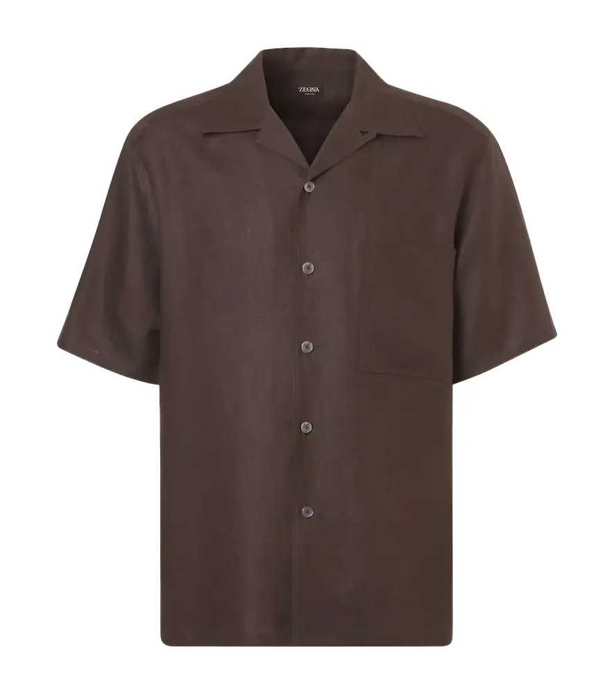 Zegna Linen bowling shirt