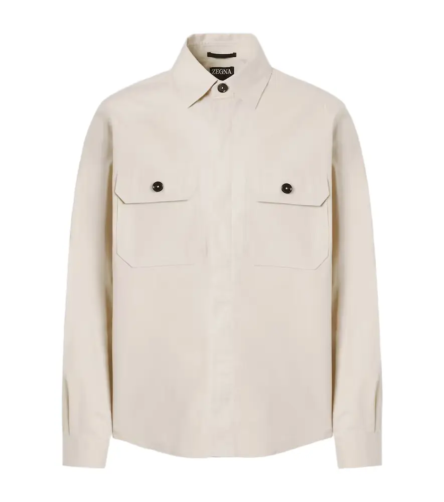 Zegna Cotton-blend overshirt