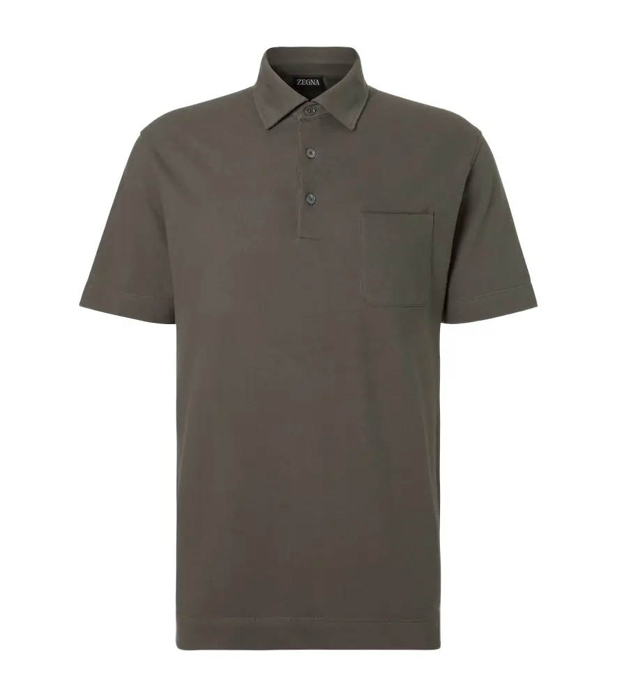 Zegna Cotton piqué polo shirt