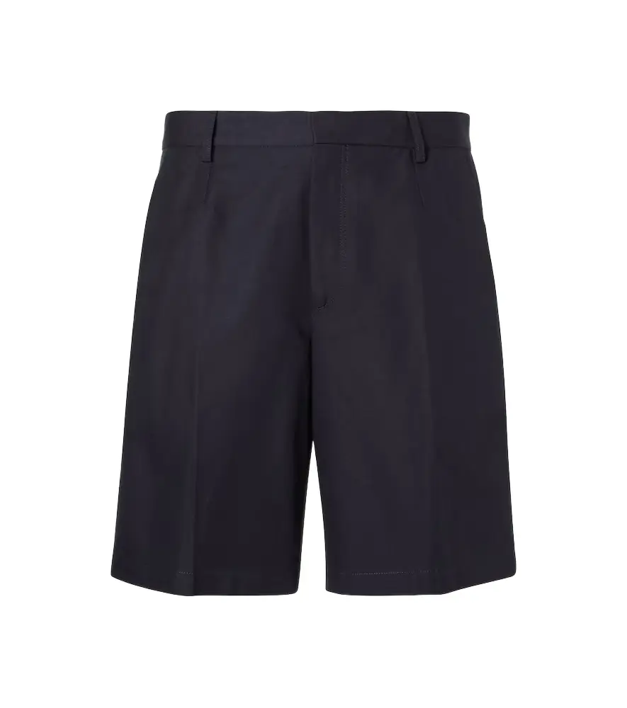 Zegna Cotton and linen Bermuda shorts