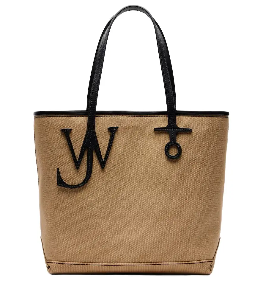 JW Anderson Leather-trimmed canvas tote bag