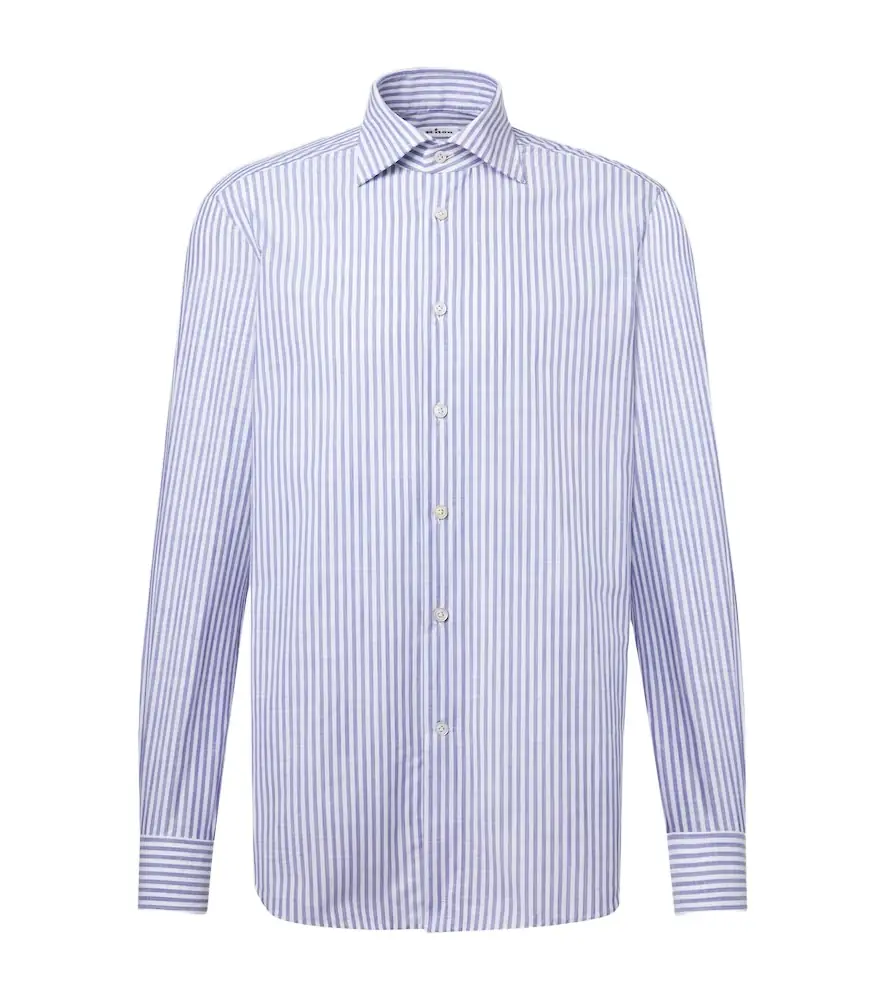 Kiton Striped cotton shirt