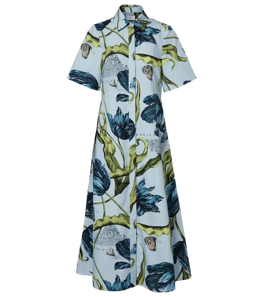 Erdem Floral cotton midi dress