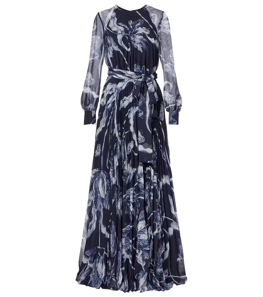 Erdem Floral voile gown