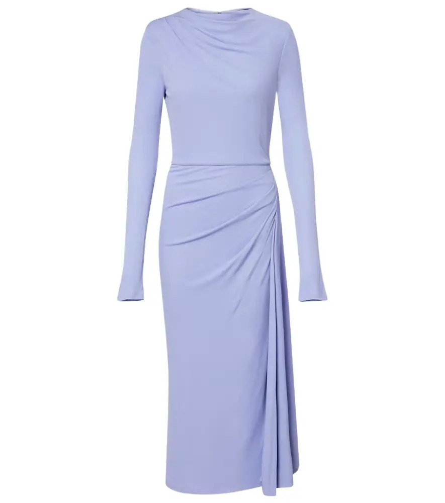 Erdem Draped jersey midi dress