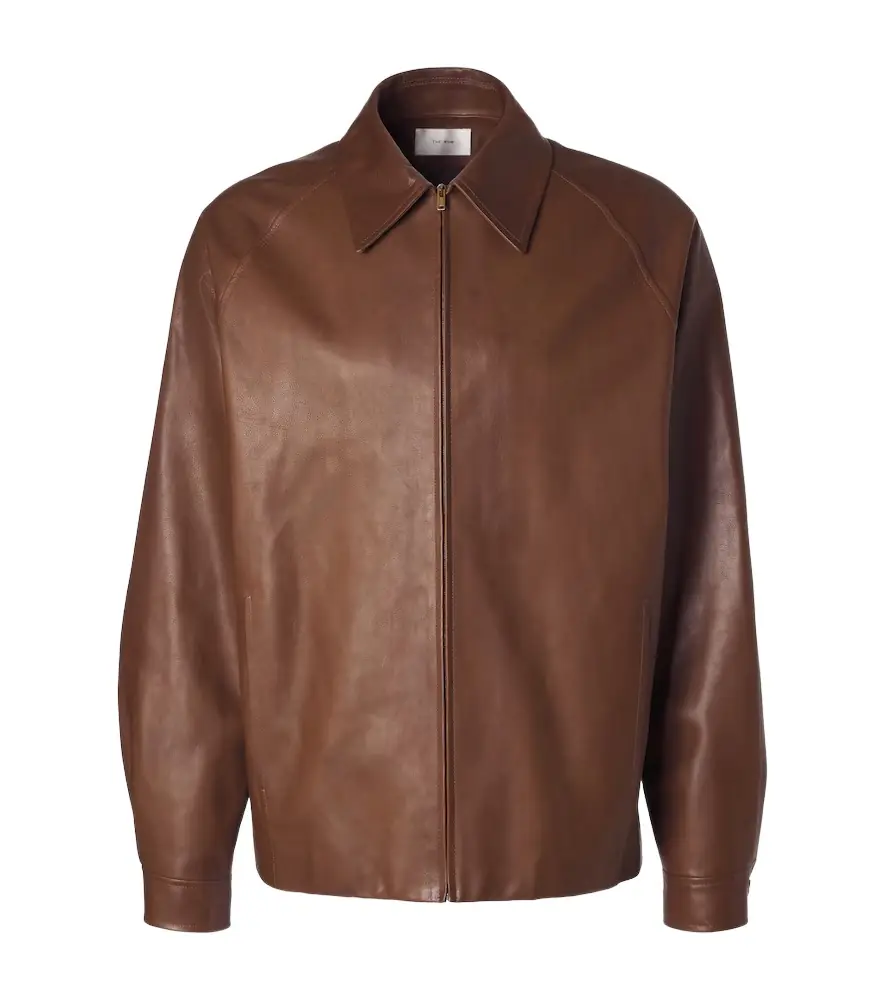 The Row Mount leather jacket