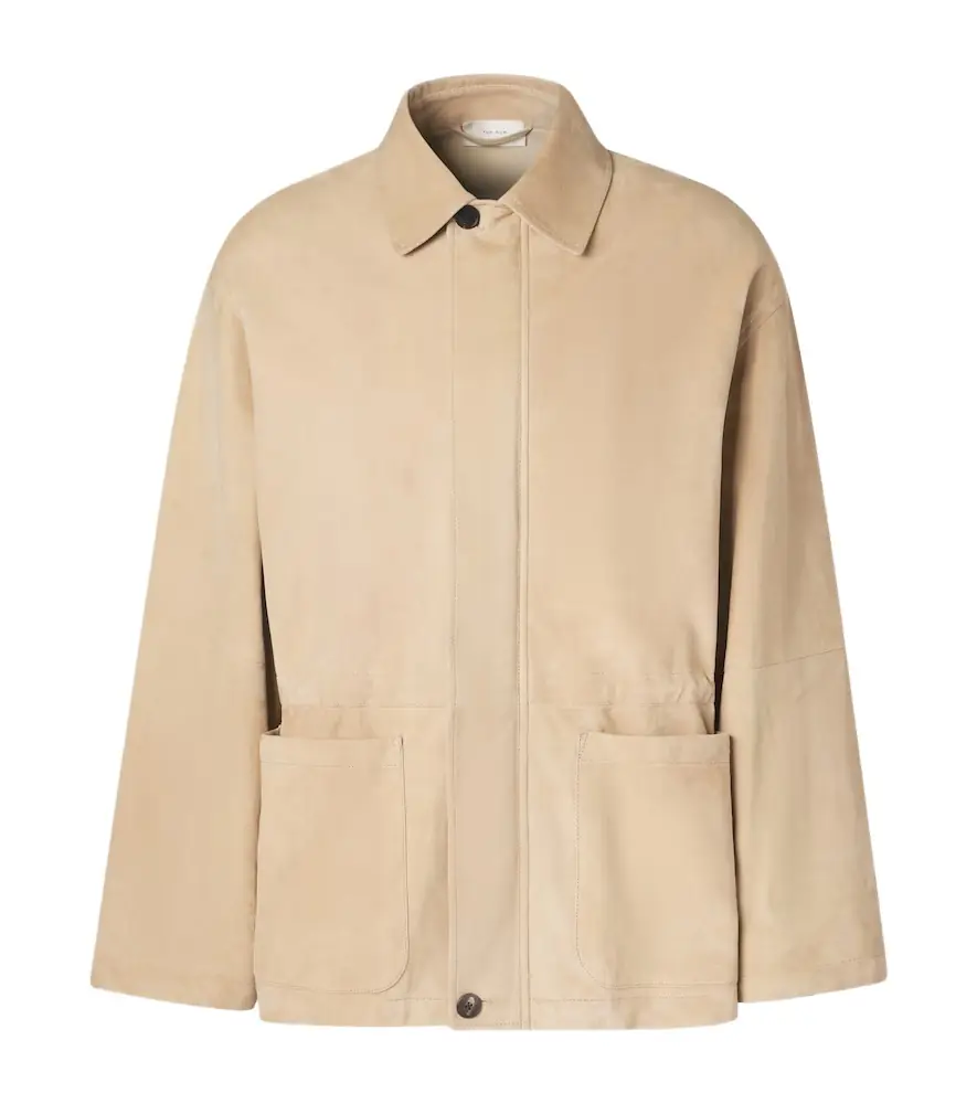 The Row Vilmo suede jacket