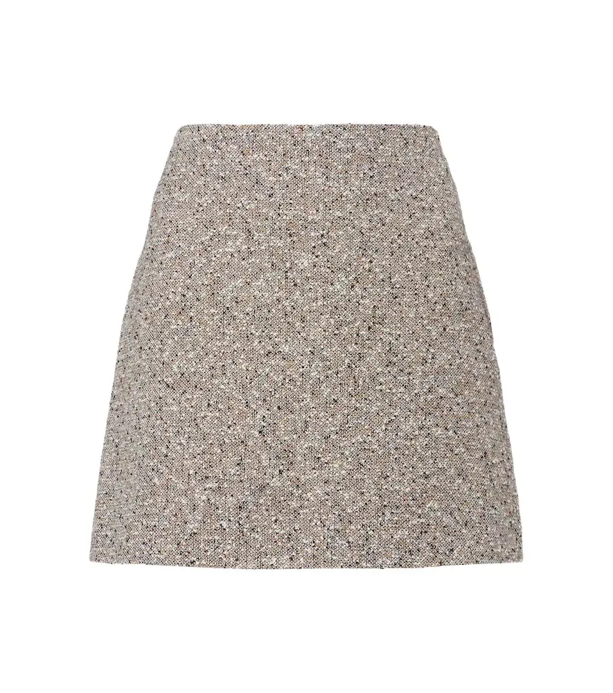 Blaze Milano Blazé Milano Coci linen-blend tweed miniskirt