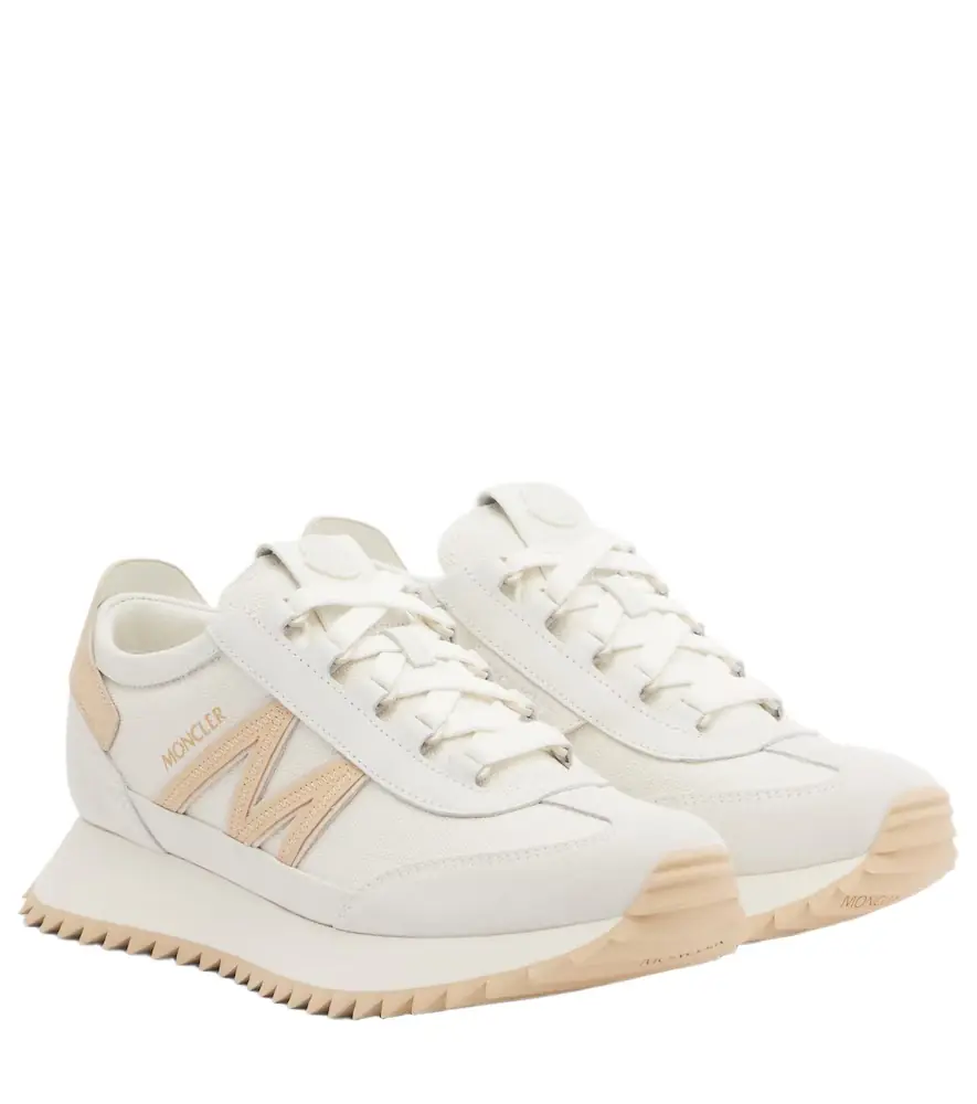 Moncler Pacey2 suede-trimmed sneakers