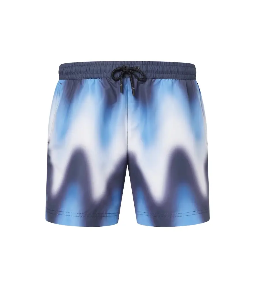 Commas Printed swim trunks