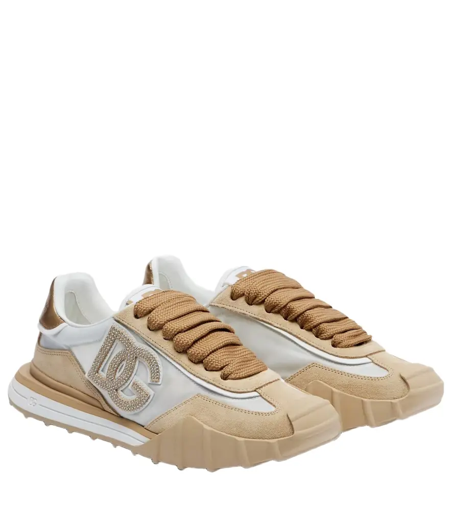 Dolce & Gabbana DG Athletic suede-trimmed sneakers