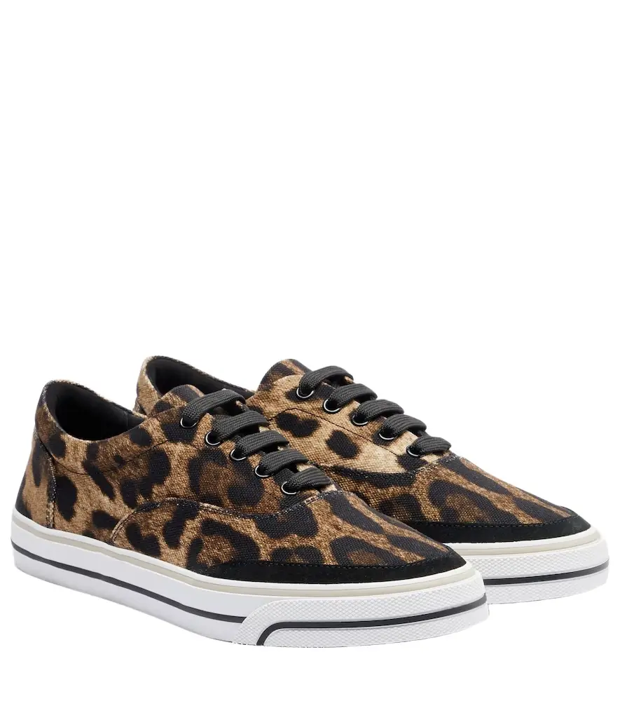 Dolce & Gabbana Leopard-print canvas sneakers