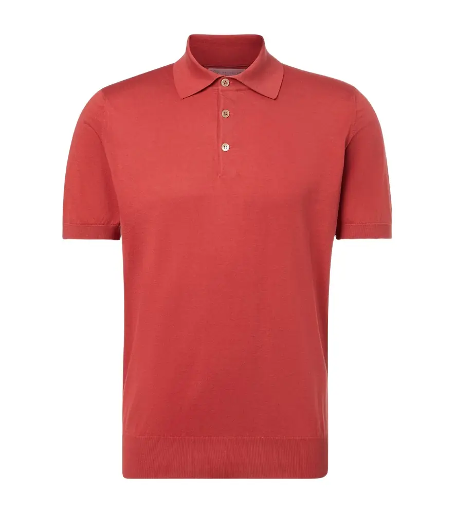 Brunello Cucinelli Cotton piqué polo shirt