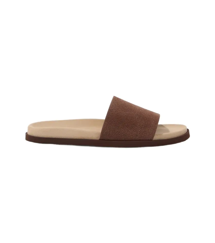 Brunello Cucinelli Suede slides