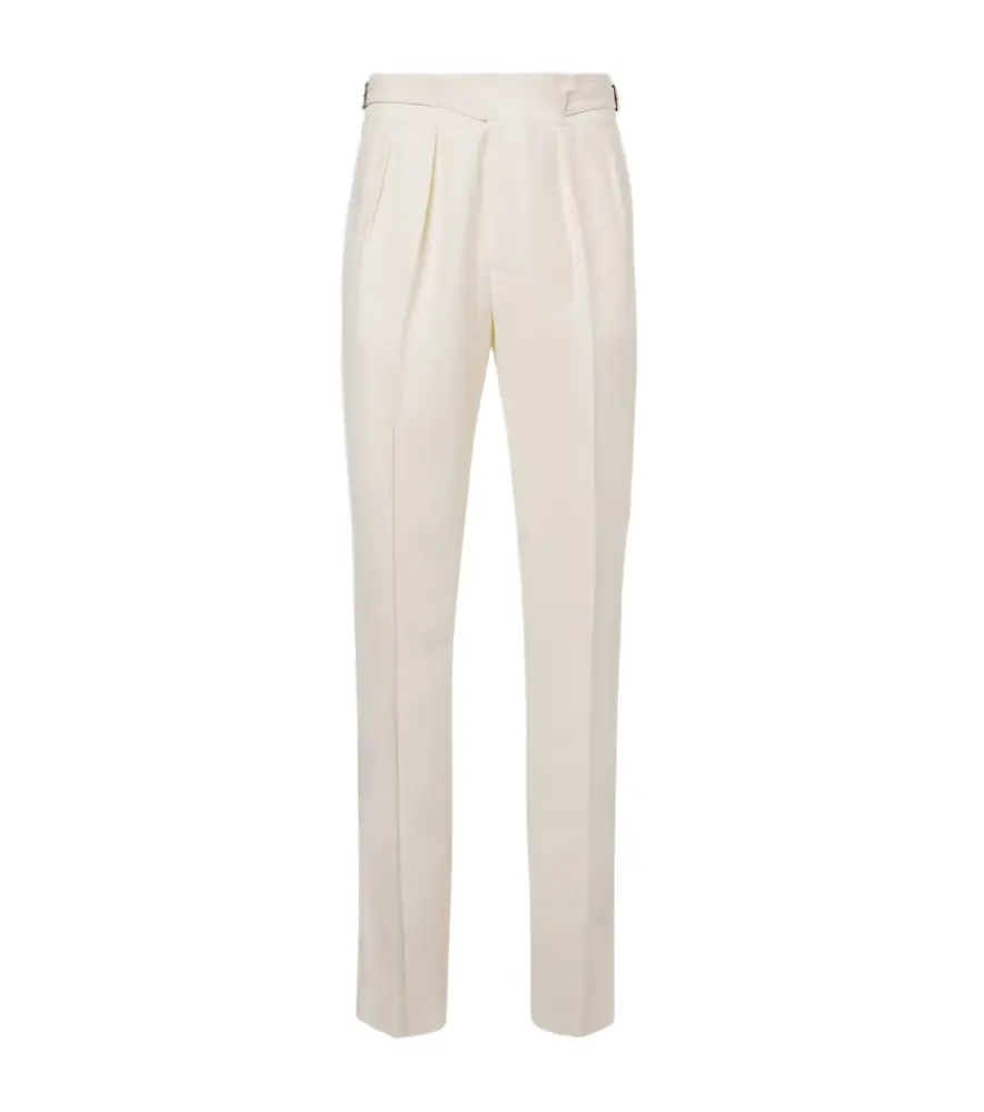 Rubinacci Linen tapered pants