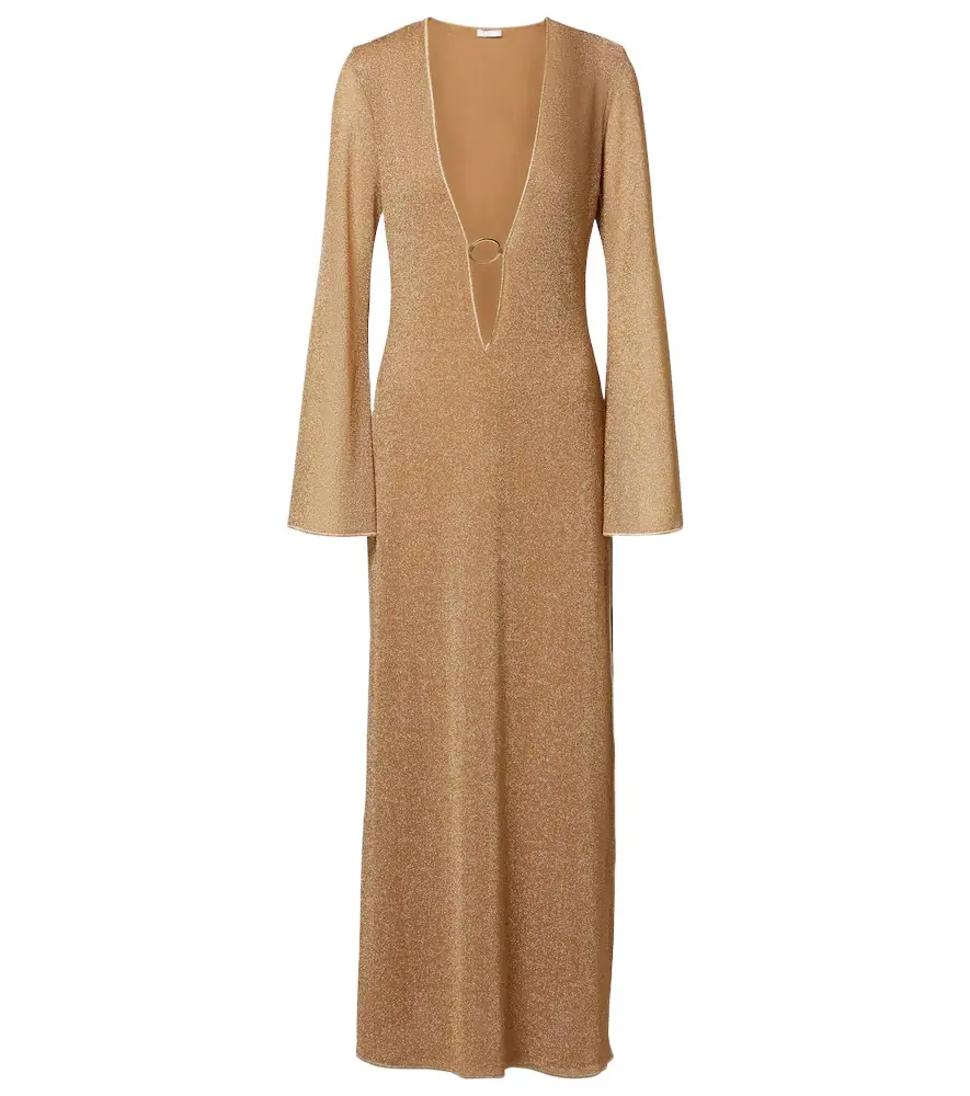 Oseree Oséree Lamé maxi dress - Women's Clothing