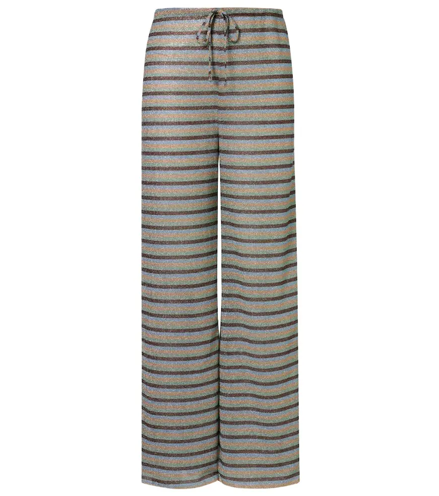 Oseree Oséree Lumière striped wide-leg pants
