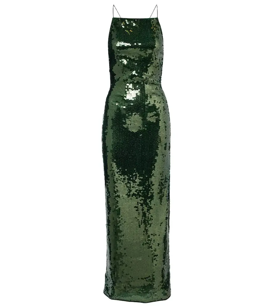 Oseree Oséree Marylin sequined maxi dress