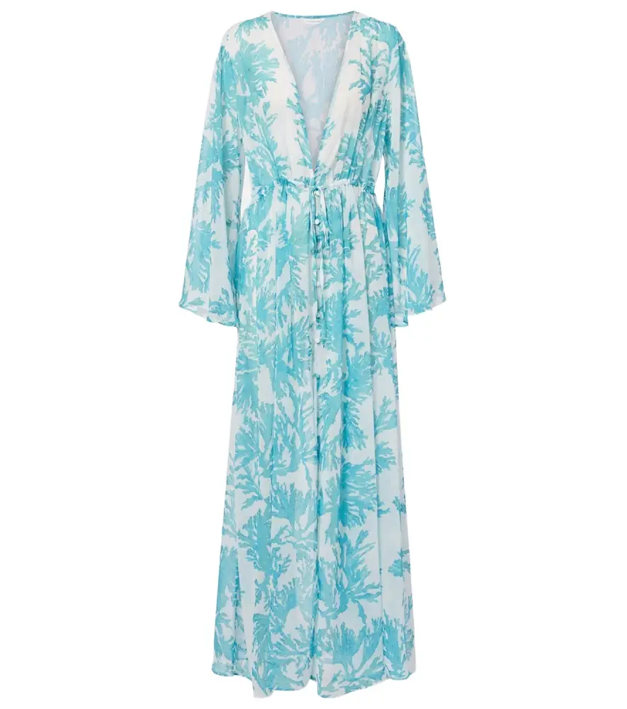 Alexandra Miro Chloe floral georgette kaftan