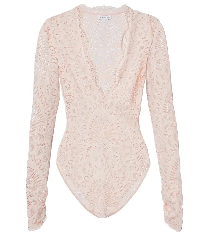 Alexandra Miro Ariella sheer lace bodysuit