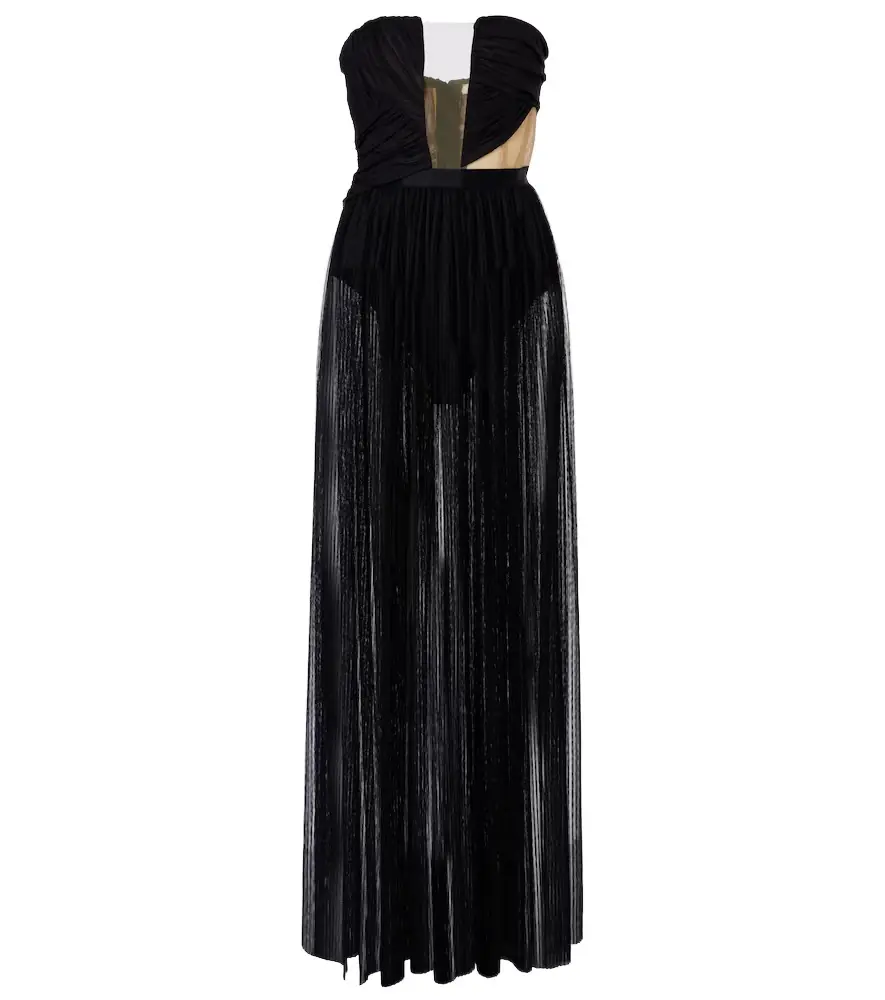 Nensi Dojaka Semi-sheer gown