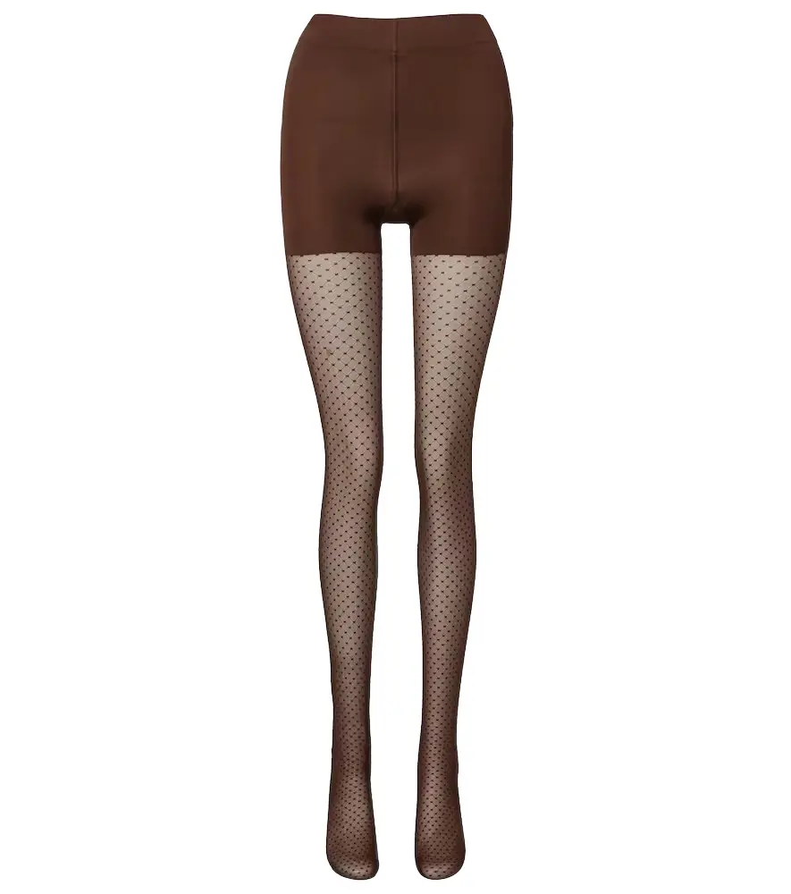 Wolford Control polka-dot sheer tights