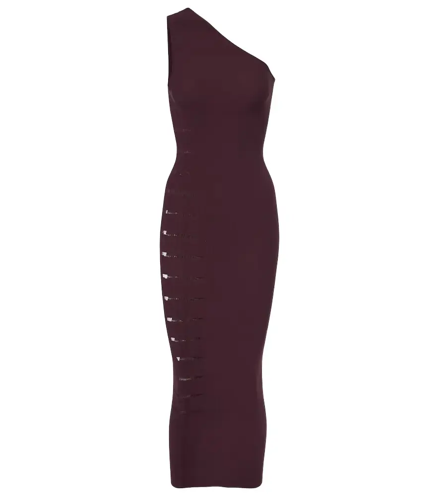 Wolford Slash one-shoulder midi dress